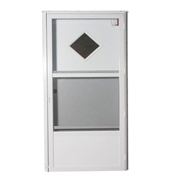 34 X 80 Rh Elixir Series 6000 Housetype Combo Front Door W Diamond Window